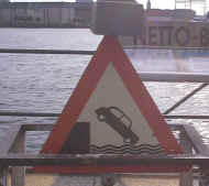 Traffic sign in Copenhagen - 'Driving into water prohibited'