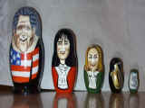Clinton nesting dolls for American tourists
