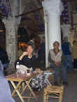 Laura enjoys tea in the Grand Bazaar