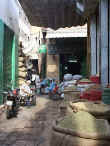 A booth in the spice section of the bazaar