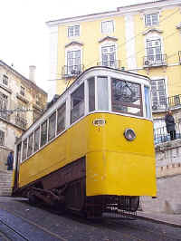 It's an O.K. job, sorta full of ups and downs - the life of a Lisbon funicular driver