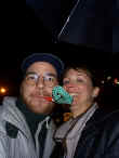 Scott, Laura, and a tattered noisemaker at the stroke of midnight