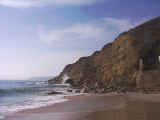 The sheer cliffs that surround the town on eithor side