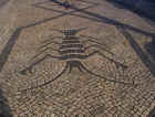 Intricate stonework of Portugal's sidewalks