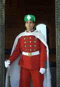 A friendly guard at the Mausoleum of Mohammed V (no, it's not Jerry Seinfield)