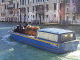 In Venice, everything travels by water