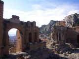 Hilltop Greek theatre in Taormina