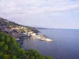 The coastline of Acireale as seen from the centries old path to the sea