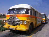One of Malta's old but still-a-runin' public buses