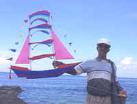 Go fly a kite!! Balinese boat kite just a blowin' in the breeze