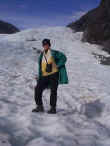 Standing tall on the frozen white rolling ocean