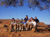 The motley crew of 'Groovy Grape' at Watarrka